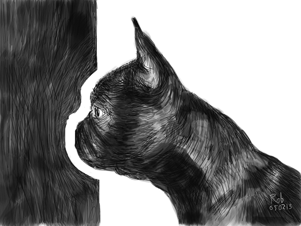 Wonderbaarlijk French Bulldog | Rob's iPad Art ZY-02
